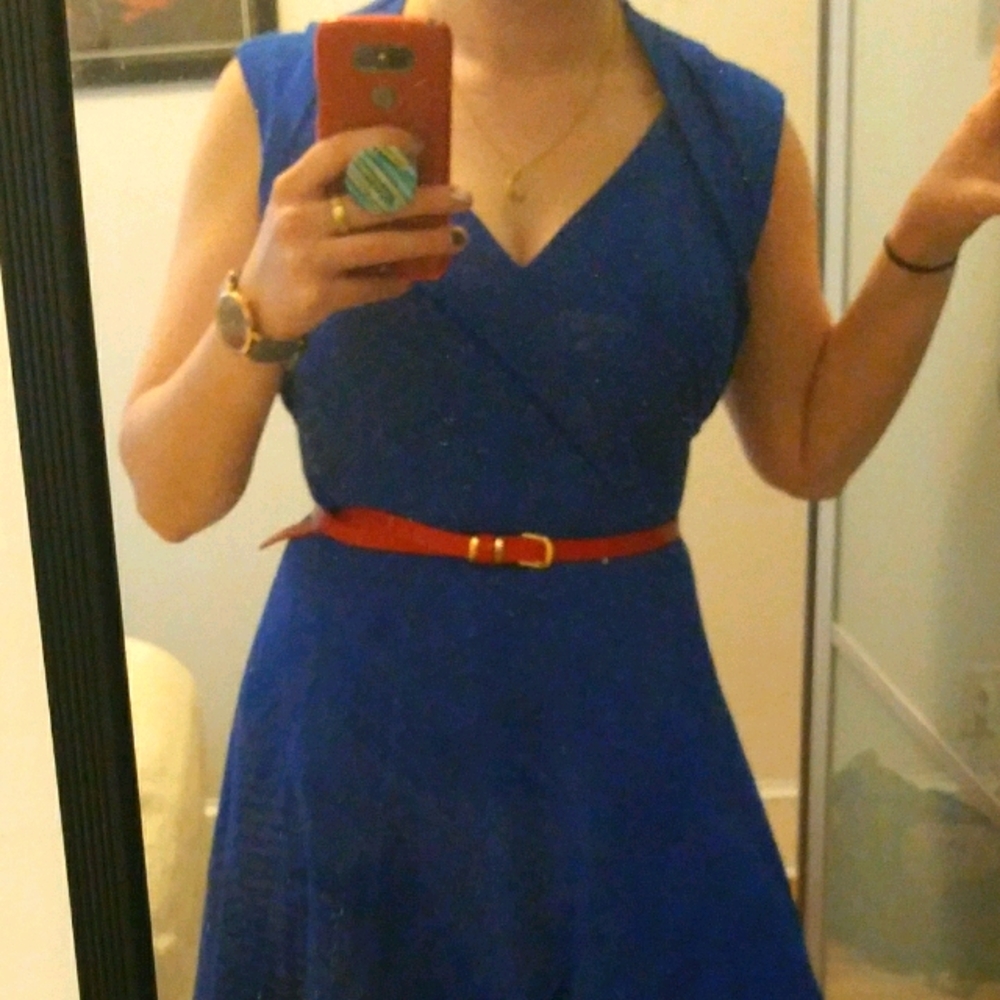 Calvin Klein blue cocktail dress